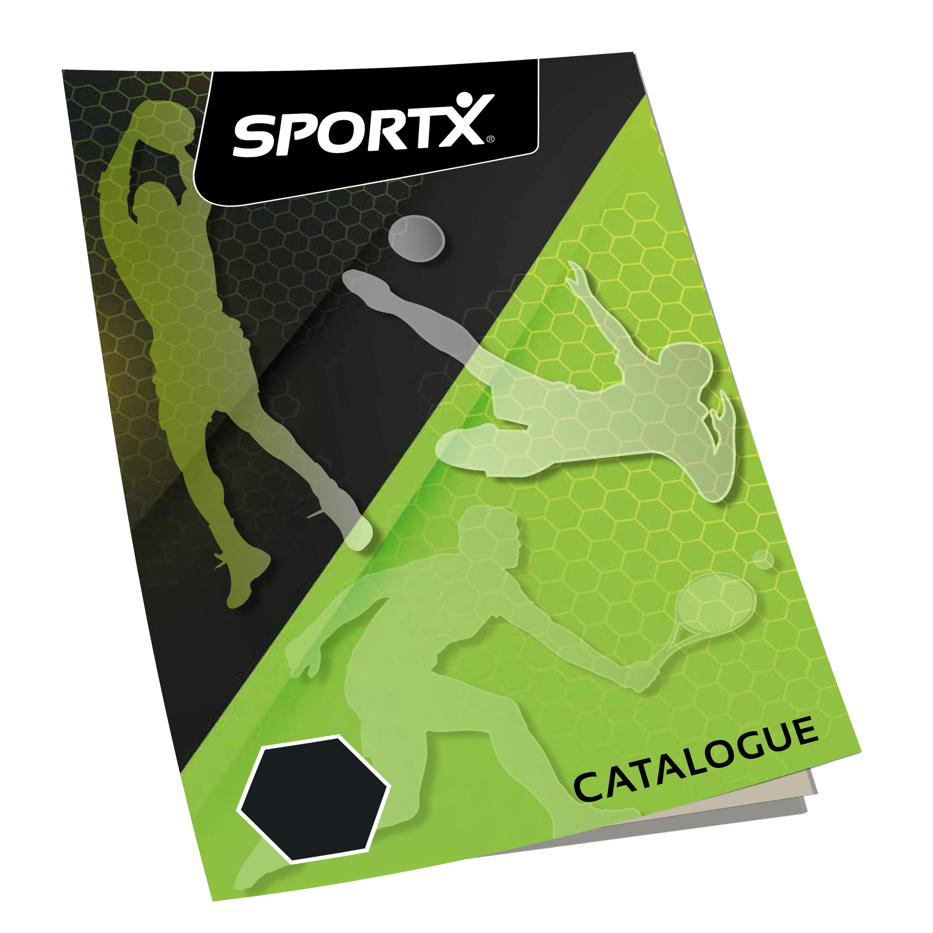 SportX folder met onze collectie sport items