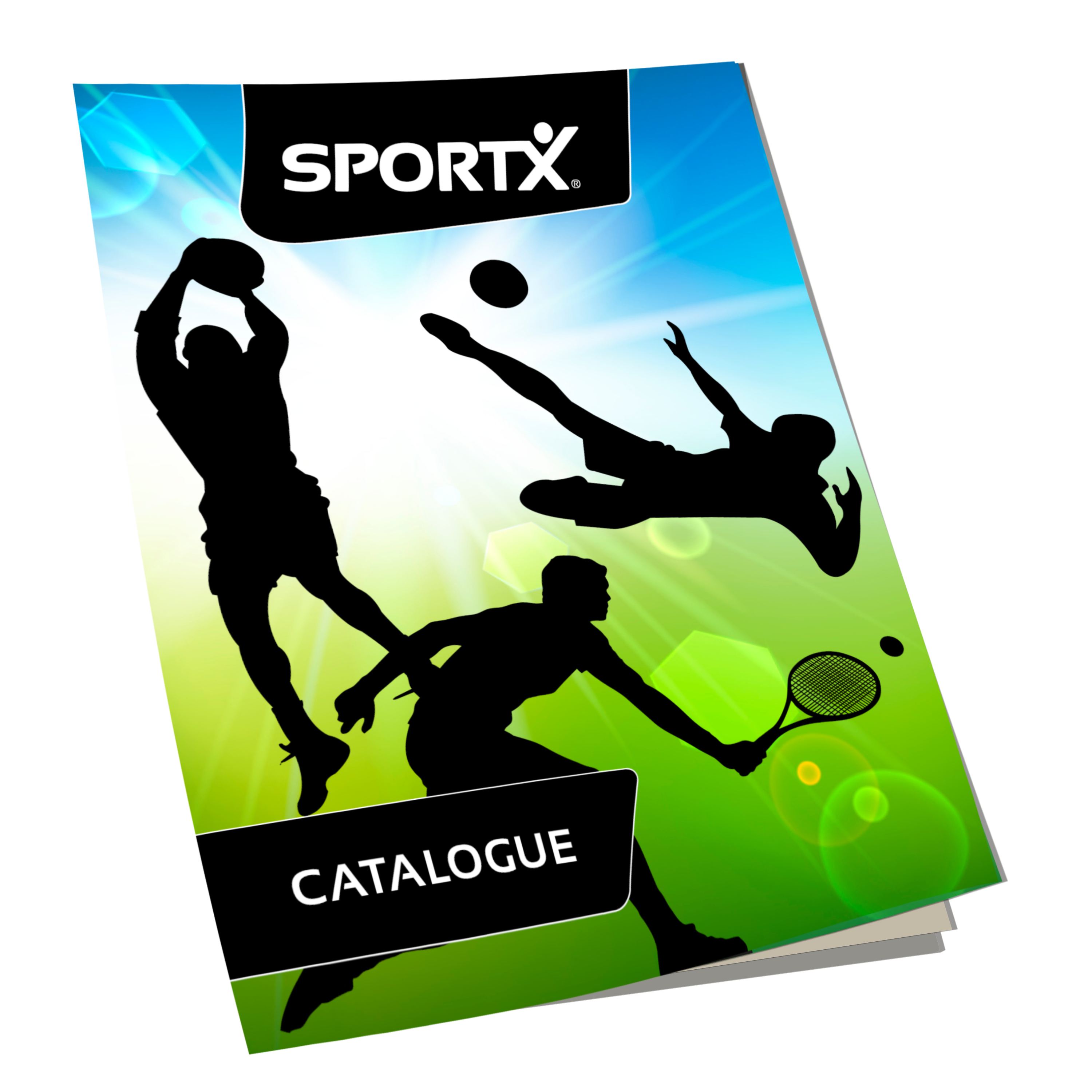 SportX folder met onze collectie sport items