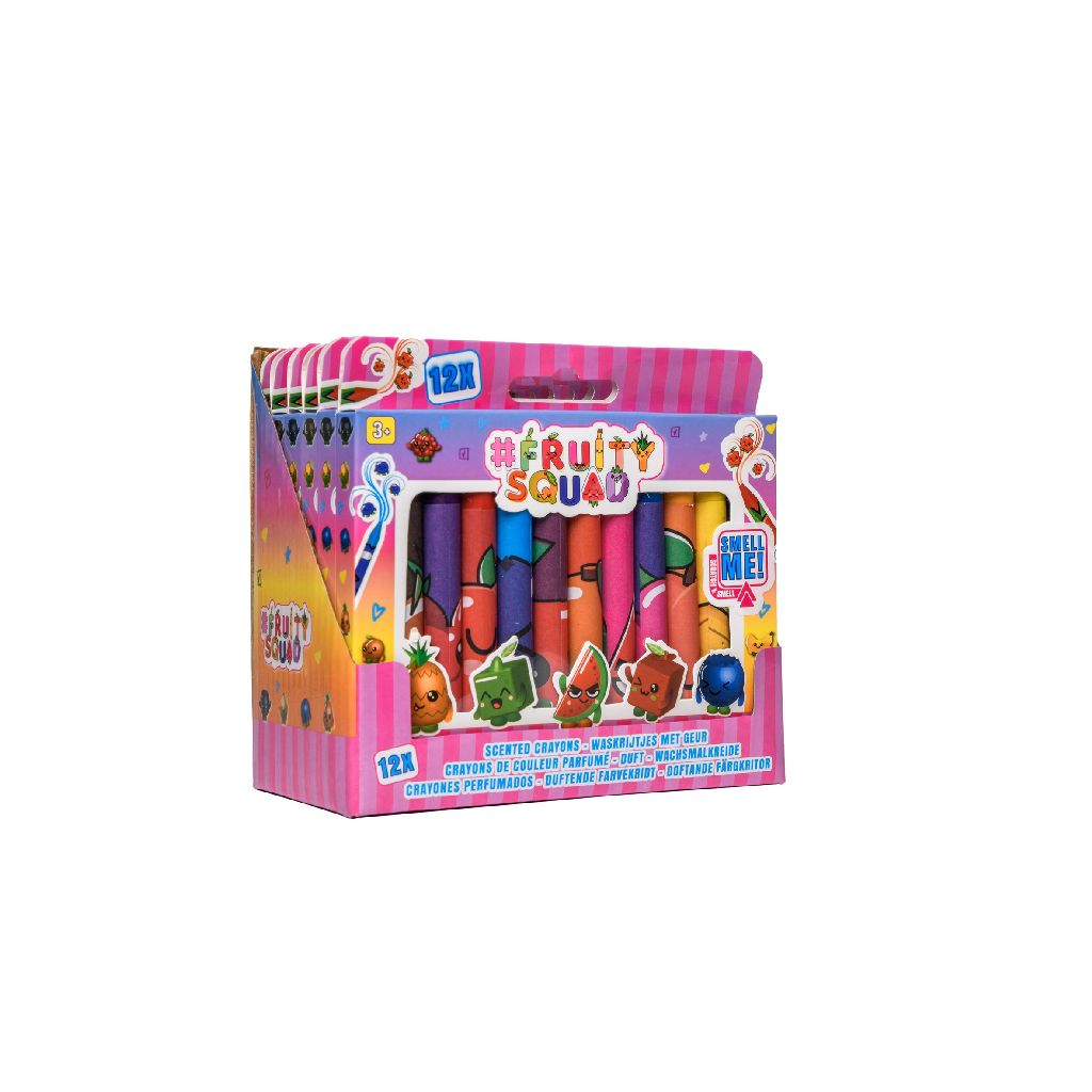 Fruitysquad Scented Crayons 12-Pack
